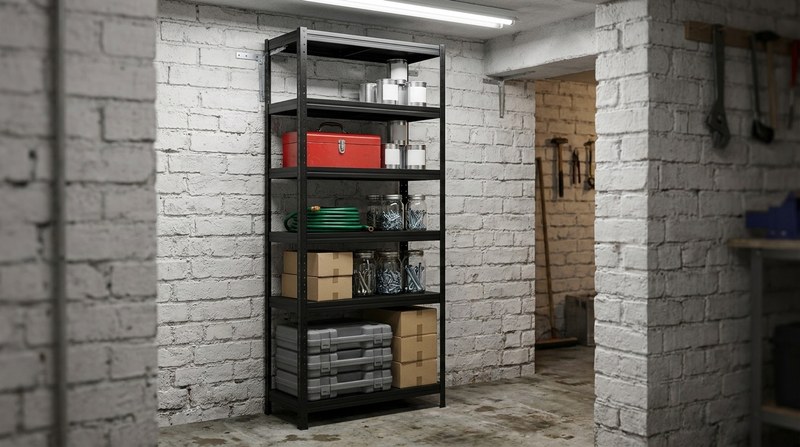 Jak bezpečně ukotvit vysoké regály do zdi | Mamutex.cz