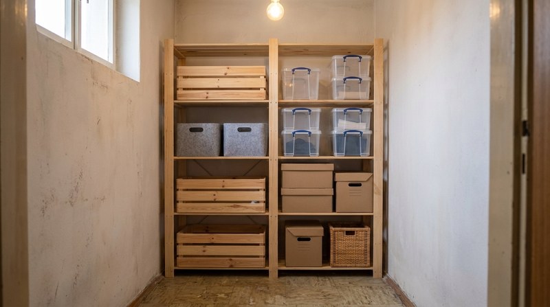 Jak vybrat úložné boxy do dřevěných regálů | Mamutex.cz