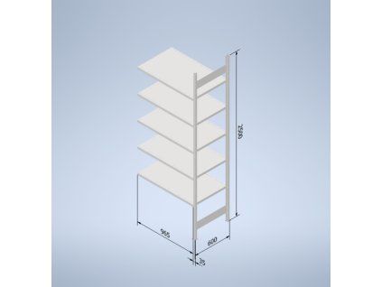 stowshelf 2500 600 x 1000 pridavne pole original