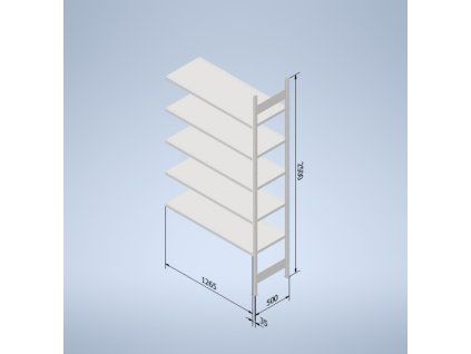 stowshelf 2500 500 x 1300 pridavne pole original
