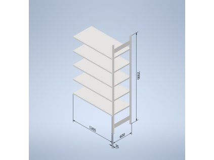 stowshelf 2500 600 x 1300 pridavne pole original