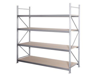 long span shelving wood
