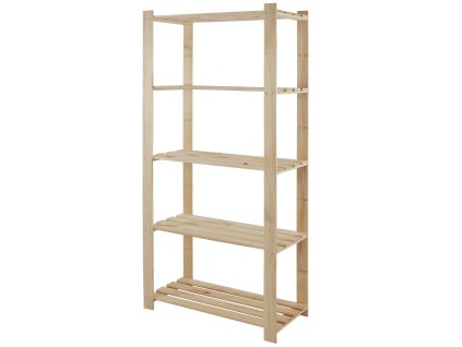 322 dreveny regal mamutex 1700x800x380 mm 5 polic nosnost 250 kg borovice