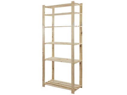 325 dreveny regal mamutex 2000x800x380 mm 6 polic nosnost 300 kg borovice