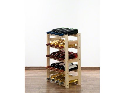 334 2 dreveny regal na vino mamutex 700x430x250 mm 20 lahvi borovice