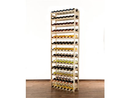 340 2 dreveny regal na vino mamutex 1980x720x250 mm 91 lahvi borovice