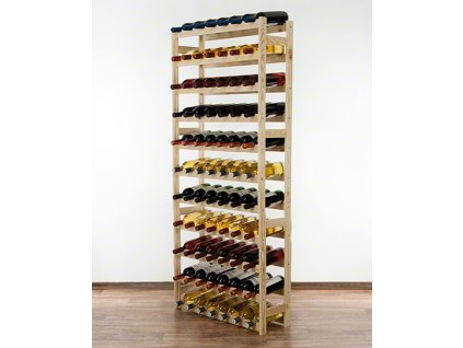 346 2 dreveny regal na vino mamutex 1660x720x250 mm 77 lahvi borovice