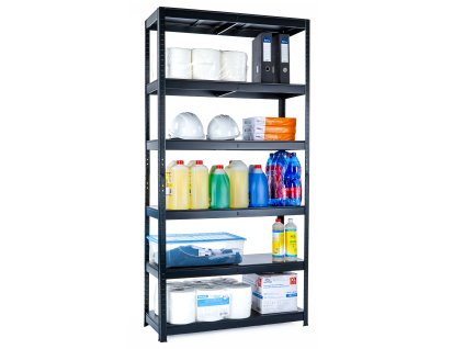 Lakovaný celokovový regál Mamutex Standard 2000x1000x400 mm – 6 polic, nosnost 720 kg