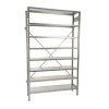 Zinkovaný celokovový regál STOW 3000x1300x400 mm - 8 polic, nosnost 1280 kg - ZÁKLADNÍ MODUL