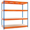 538 1 lakovany modro oranzovy regal mamutex standard 1800x1800x800 mm 4 police nosnost 2000 kg
