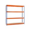 253 253 lakovany modro oranzovy regal mamutex standard 1800x1200x400 mm 4 police nosnost 2000 kg