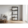 lakovaný regál Mamutex Standard 180x90x50 cm – 5 polic, černý