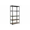 lakovaný regál Mamutex Standard 180x90x50 cm – 5 polic, černý