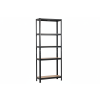 lakovaný regál Mamutex Standard 200x70x30 cm – 5 polic, černý