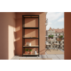 lakovaný regál Mamutex Standard 200x70x40 cm – 5 polic, černý