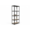 lakovaný regál Mamutex Standard 200x70x40 cm – 5 polic, černý