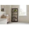 lakovaný regál Mamutex Standard 200x80x50 cm – 5 polic, černý
