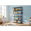lakovaný regál Mamutex Standard 220x120x50 cm – 6 polic, černý