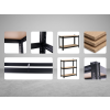lakovaný regál Mamutex Standard 220x120x60 cm – 6 polic, černý