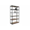 lakovaný regál Mamutex Standard 220x120x60 cm – 6 polic, černý