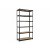 lakovaný regál Mamutex Standard 220x120x60 cm – 6 polic, černý