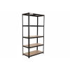 Akční balíček 10 ks – lakovaný regál Mamutex Standard 180x90x60 cm – 5 polic, černý