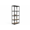 Akční balíček 5 ks – lakovaný regál Mamutex Standard 200x70x40 cm – 5 polic, černý