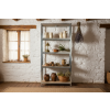 Akční balíček 5 ks – zinkovaný regál Mamutex Standard 200x80x30 cm – 5 polic