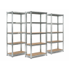 Akční balíček 3 ks – zinkovaný regál Mamutex Standard 200x80x40 cm – 5 polic