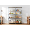 Akční balíček 5 ks – zinkovaný regál Mamutex Standard 200x80x40 cm – 5 polic