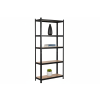 Akční balíček 10 ks – lakovaný regál Mamutex Standard 200x80x50 cm – 5 polic, černý