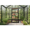 Akční balíček 10 ks – lakovaný regál Mamutex Standard 200x80x50 cm – 5 polic, černý