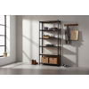 Akční balíček 10 ks – lakovaný regál Mamutex Standard 220x120x40 cm – 6 polic, černý
