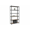 Akční balíček 10 ks – lakovaný regál Mamutex Standard 220x120x40 cm – 6 polic, černý