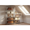Akční balíček 3 ks – zinkovaný regál Mamutex Standard 220x120x50 cm – 6 polic