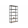 Akční balíček 5 ks – lakovaný regál Mamutex Standard 220x120x50 cm – 6 polic, černý