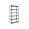 Akční balíček 5 ks – lakovaný regál Mamutex Standard 220x120x50 cm – 6 polic, černý