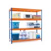 511 lakovany modro oranzovy regal mamutex standard 1800x1200x600 mm 4 police nosnost 2000 kg