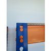 520 15 lakovany modro oranzovy regal mamutex heavy 180x180x40 cm 4 police nosnost 2000 kg