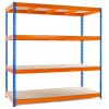 538 1 lakovany modro oranzovy regal mamutex standard 1800x1800x800 mm 4 police nosnost 2000 kg