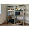 Zinkovaný kovový regál Mamutex Standard 200x100x60 cm – 5 polic, nosnost 875 kg